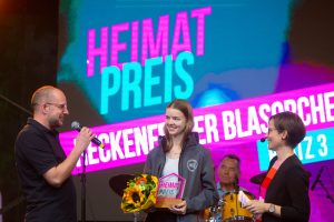 -gap- Am 19. September 2025 verleiht die Stadt Greven auf dem Marktplatz des Heimat-Preis, Platz 3: Das Reckenfelder Blasorchester