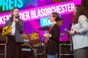 -gap- Am 19. September 2025 verleiht die Stadt Greven auf dem Marktplatz des Heimat-Preis, Platz 3: Das Reckenfelder Blasorchester